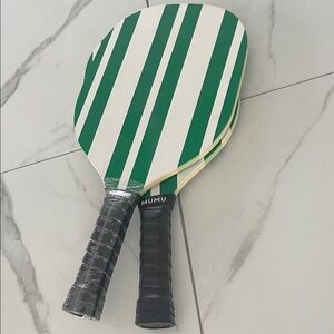 Mumu Green and White Striped Paddle Set